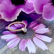 . Ella (rosegoud) (DNA steen van 5mm) (prijs op aanvraag)