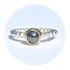 Ring: Zilver, Goud en Hematiet (prijs op aanvraag)