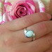 Voorbeeld van een op maat gemaakte Verlovingsring: Zilver en Opaal