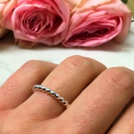 Bolletjes Ring van Zilver 2.5mm