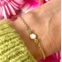 . Marant (DNA steen van 5mm en 2x edelsteen van 3mm) (ivm stijgende goudkoers zijn alle prijzen voor gouden sieraden tijdelijk op aanvraag)