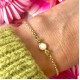. Marant (DNA steen van 5mm en 2x edelsteen van 3mm) (ivm stijgende goudkoers zijn alle prijzen voor gouden sieraden tijdelijk op aanvraag)