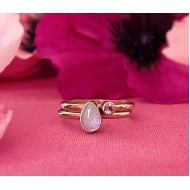 GEBOORTE RING - September - Saffier (ivm stijgende goudkoers zijn alle prijzen voor gouden sieraden tijdelijk op aanvraag)