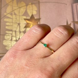 GEBOORTE RING - Mei - Smaragd 
