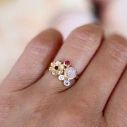 . Fleur-DeLaVie (5mm)  (prijs op aanvraag) deze ring is helemaal naar smaak samen te stellen :)