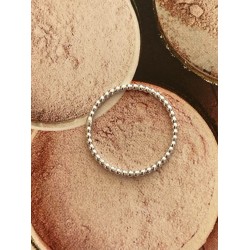 Bolletjes Ring van Zilver 2mm