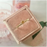 GEBOORTE RING - November - Citrien (ivm stijgende goudkoers zijn alle prijzen voor gouden sieraden tijdelijk op aanvraag)