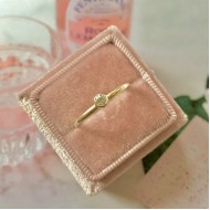 GEBOORTE RING - April - Diamant (ivm stijgende goudkoers zijn alle prijzen voor gouden sieraden tijdelijk op aanvraag)