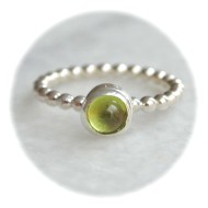 Aanschuifring: Zilver en Peridot