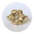 Ring van Goud met Bloem en Briljant (prijs op aanvraag)